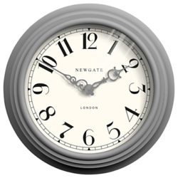 Newgate Dormitory Clock Grey